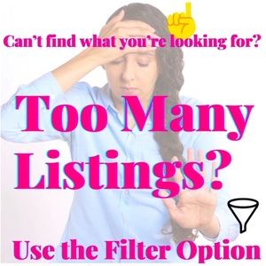 Too Many Listings? Try Using The Filter Option